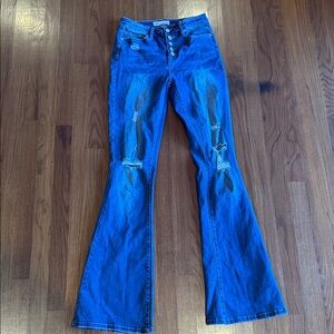 YMI High-Rise Flare Denim Jeans